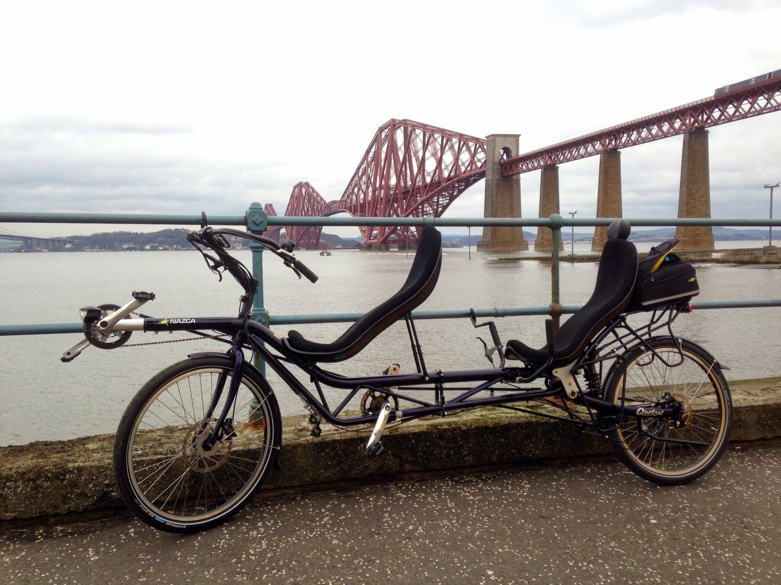 Nazca Quetzal tandem with Forth Rail Bridge in background
